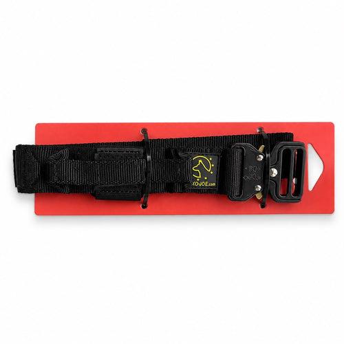 Collar tactico para perro negro sin asa eurojoe