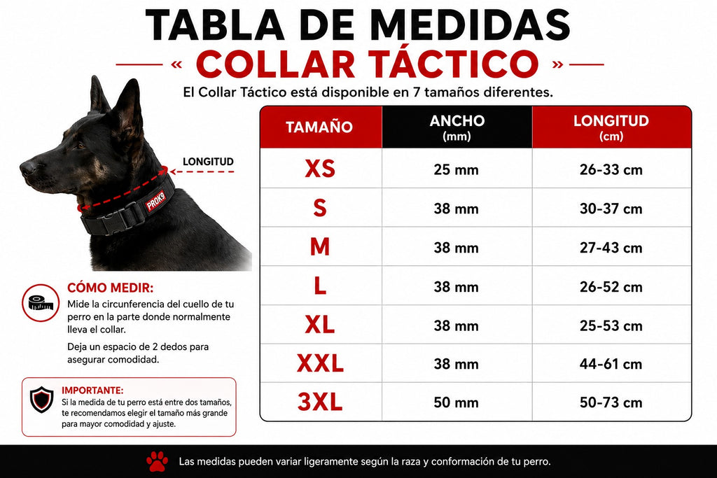 Collar Táctico para Perros con Asa y Hebilla COBRA®
