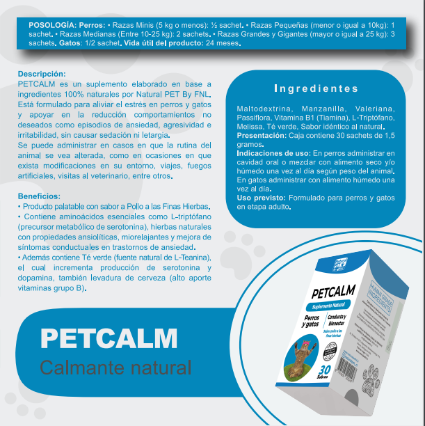 Petcalm-control de estrés perros y gatos