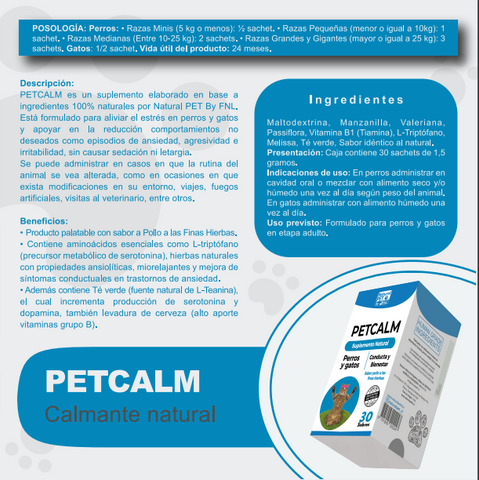 Petcalm-control de estrés perros y gatos